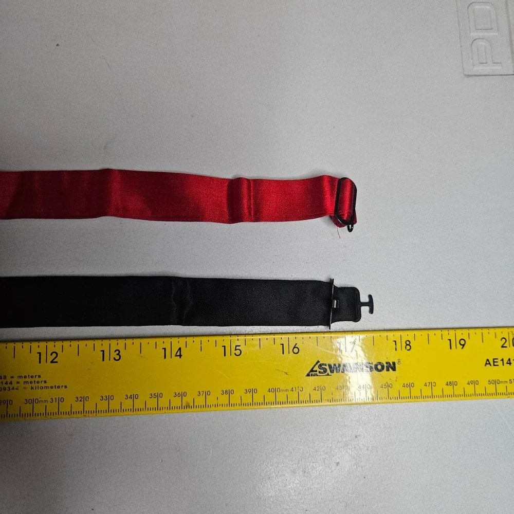 Bow Ties Lot 2 Robert Talbott & Neiman Marcus Silk Red Black Formal Adjustable